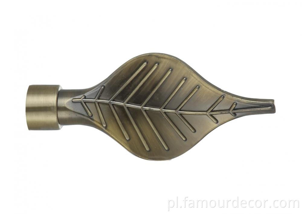 Rustic Leaf Hardware Curtain Rod